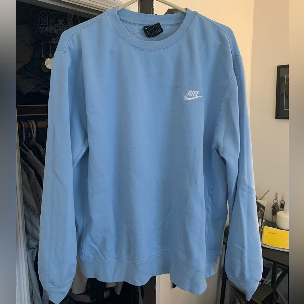 Light blue nike crew neck
